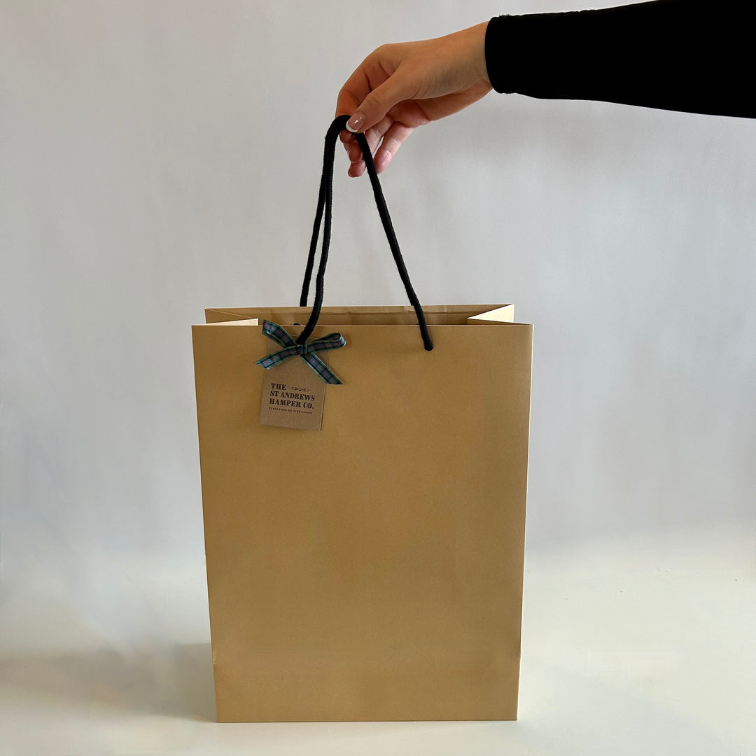 The St Andrews Hamper Company large kraft gift tote.