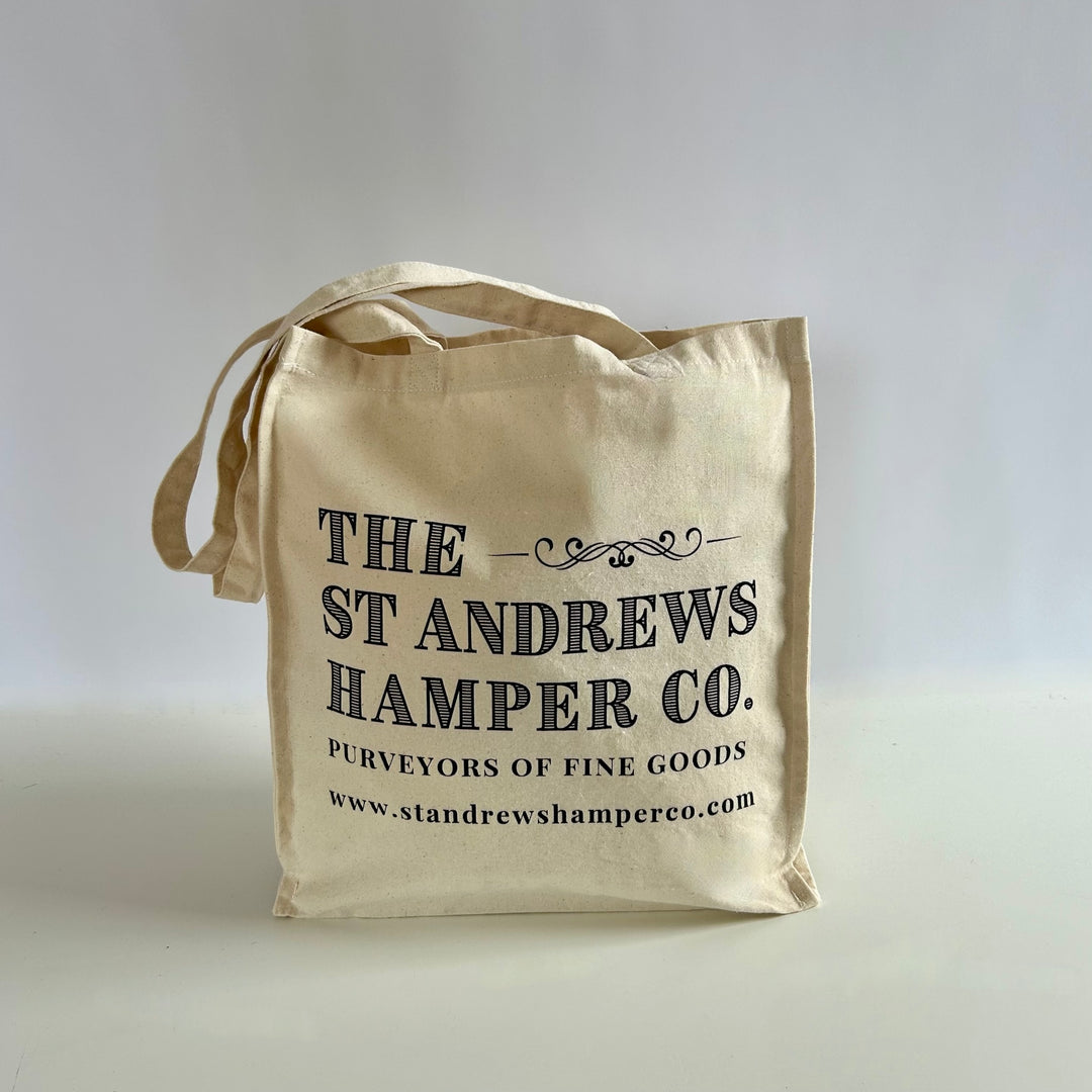 The St Andrews Hamper Company branded totes amazing bag for life canvas tote with shoulder straps. 